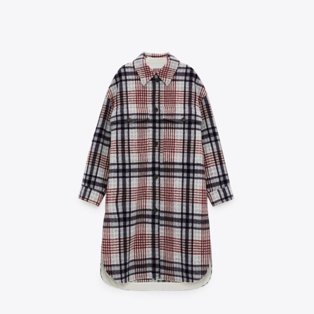 ZARA Long Jacket with Pockets - Picture 16 of 16
